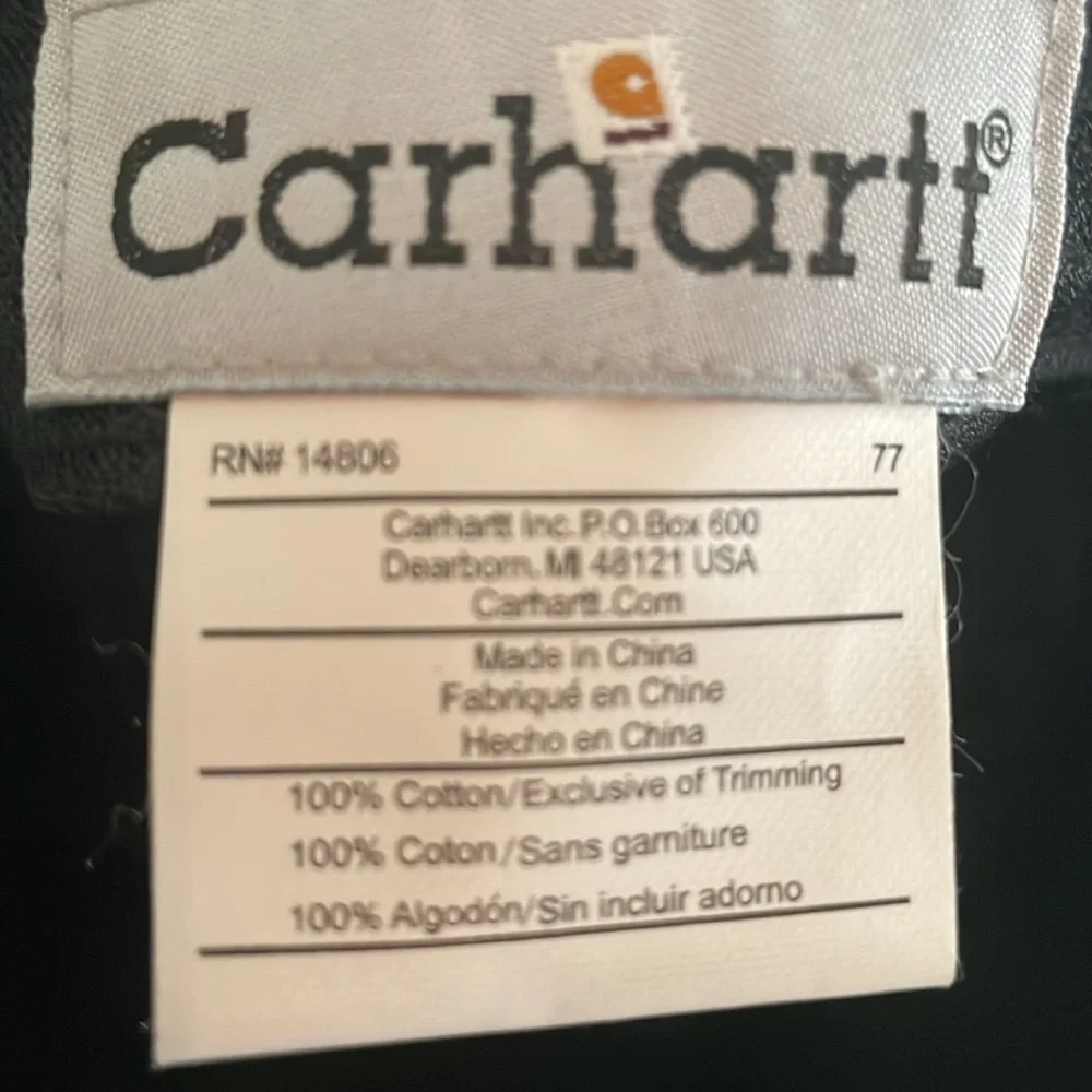 Carhartt Adjustable 100% Cotton Pink Gray Plaid Cap - Picture 3 of 3